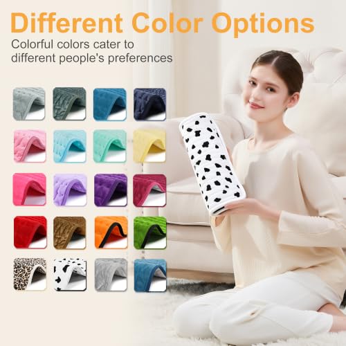 Heating Pad,Heated Blanket,Heating Pad for Back Neck,White,24x12 Inch - color: Whiteblack, size: 24x12 Inch