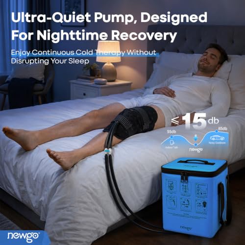 NEWGO Ice Machine for Knee After Surgery, Portable Cold Therapy Machine