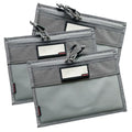 3-Pack Handgun Case,Small Soft Pistol Rug Case Tactical Handgun Storage Pouch with for Hunting Shooting Range Sports 4 of ID Patches Included (Small Gray) - color: Small Gray