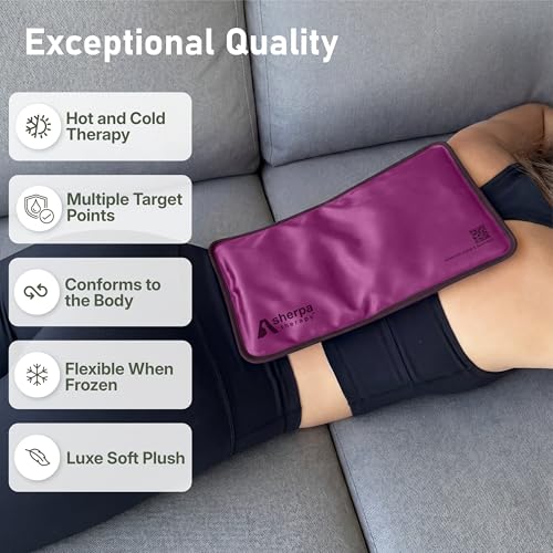 Flexible Hot and Cold Gel Pack Medium 8" x 12", 2 Pack - size: Medium (2 pack), style: Purple