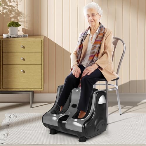 ARLIME Foot and Calf Massager, Shiatsu Foot Massager Machine - color: Grey