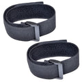 HYS Adjustable Elastic Armband Strap Bundle for Universal Silicone, Leather, Nylon Holster Case with Armband Slots (Black, 2)