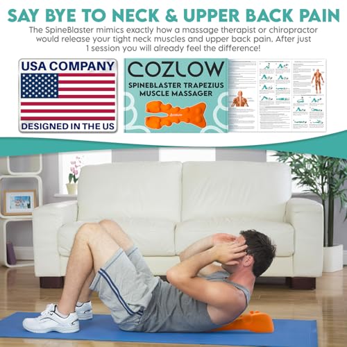 Trapezius Trigger Point Massager, Occipital Release Tool, 14 Massage Nubs