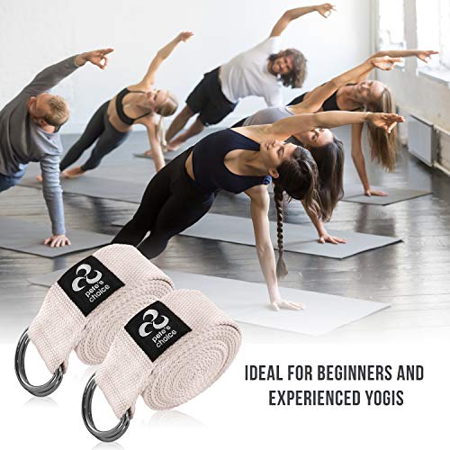 Stretching Straps and Yoga Blocks - Yoga Beginner Kit for Pilates & Gym - style: 2 Pack, 8ft