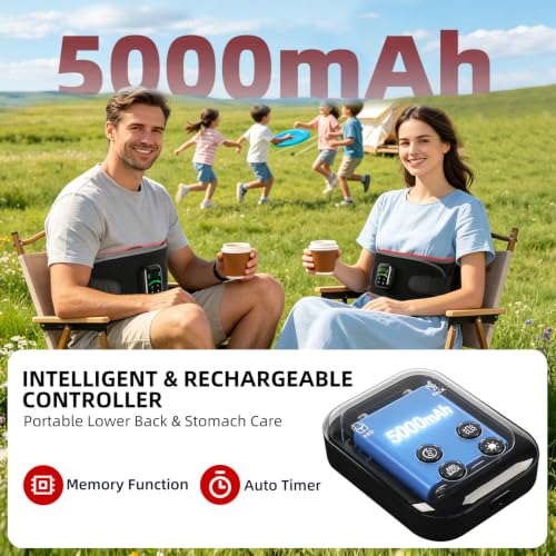 Red Light Therapy Belt, Cordless Warmth & 123456789