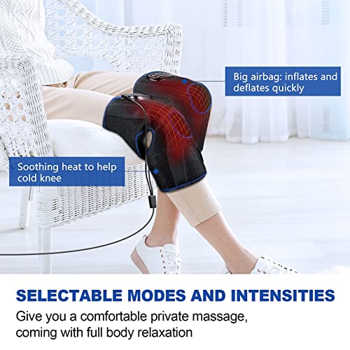 CINCOM Knee Massager with Heat and Air Compression for Pain Relief - size: One Pair