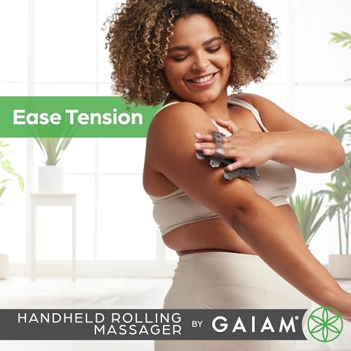 Gaiam Restore Hand-Held Rolling Massager, Palm Glove