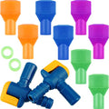 Skylety 8 Pcs Bite Valve Replacement Silicone Mouthpieces, Colorful