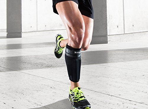 Compex Anaform Shin Splint Compression Sleeve Calf Support for Running, Cycling, Walking - Black - Small - size: Small