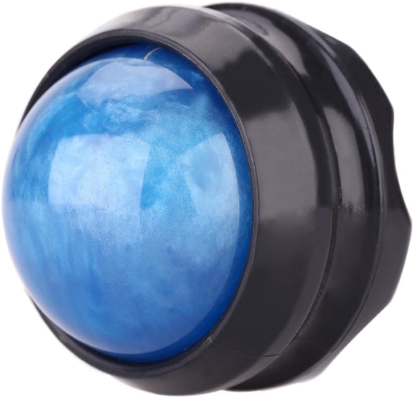 Manual Massage Roller Ball - Massager and Therapy Tool for Sore Muscles, Shoulders, Arms, Neck, Back, Feet, Body, Deep Tissue, Stiffness, Joint Pain, Stress Relief - color: Blue