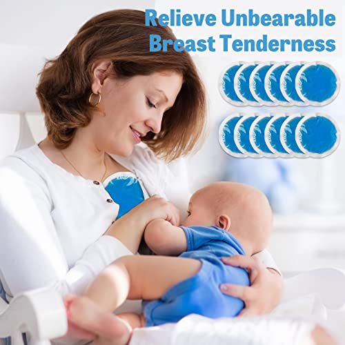 Tutmyrea Reusable Soft Small Ice Packs - 12 Pack Cold Compress for Injuries, Eyes, Face, Breast, Allergies, Small Wounds - size: 12 Count (Pack of 1)