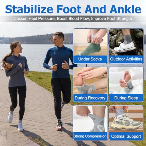6Pairs Toeless Compression Neuropathy Socks for Women Men - 15-20 mmHg Medical Grade Support for Swelling, Night Use, Office Standing, Diabetic Foot Pain (Small) - size: Small