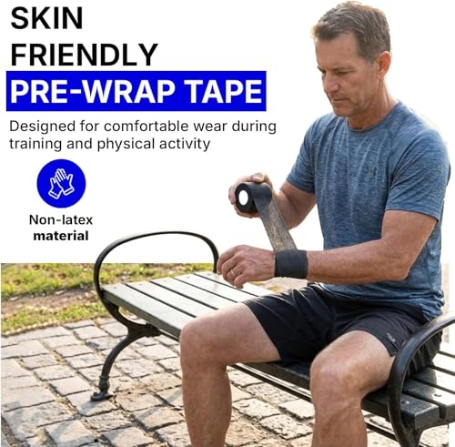 Maestro Pre Wrap Foam Underwrap, Beige 3-Pack, Non-Adhesive, Tears by Hand - color: Beige