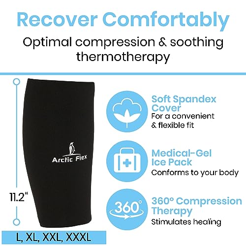 Arctic Flex Ice Sleeve for Knee, Elbow, Arm - Hot & Cold Freeze Pack Wrap - size: X-Large