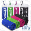 4 Pack Cooling Towels, Soft Breathable Cooling Towels for Neck and Face - color: Royal Blue/Green/Pink/Black