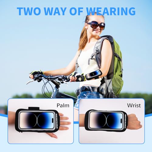Wrist Phone Holder, Arm Phone Holder for Running with Card Slot and Adjustable Strap, Suitable for Phones Smaller Than 7.0 Inches