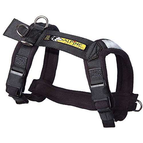 Adjustable Dog Harness, No-Pull D-Ring - Alpine Outfitters Urban Trail – Padded, Reflective, Multi-Use for Hiking, Running, and Everyday Wear - Small Black - color: Black, size: Small