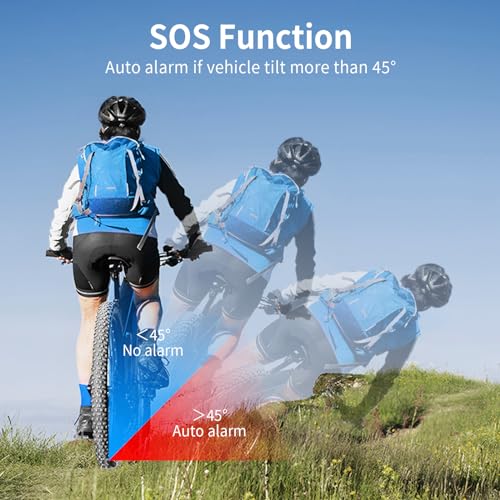 WSDCAM 113dB Loud Anti Theft Vibration Sensor Alarm Systems for Electric Bike Motorcycle Golf Car Trailer Mailbox Garage Door Waterproof Home Security Bike Accessories Bike Alarm with Remote - size: Alkaline Battery