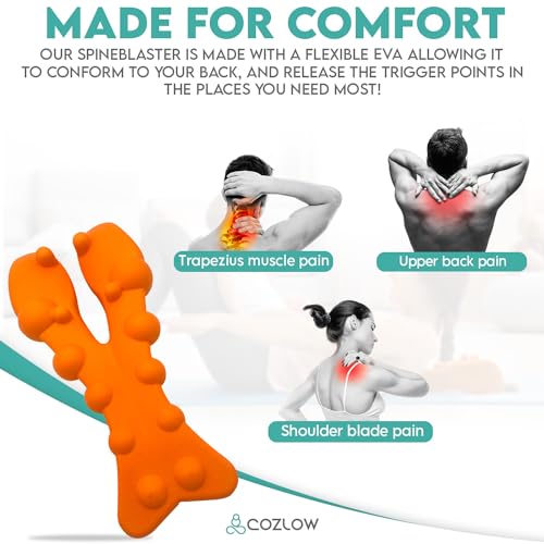 Trapezius Trigger Point Massager, Occipital Release Tool, 14 Massage Nubs