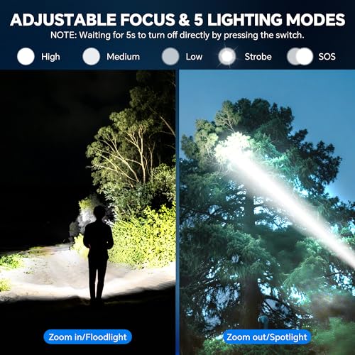 Rechargeable Flashlights Super Bright LED Flash Light 3 Pack - size: 3 Pack
