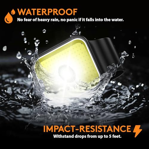 Yls Running Lights for Runners, Rechargeable Clip on Light with 12 Lighting Modes, LED Night Safety-Light for Walking, Camping, Hiking, Jogging, Outdoor Adventure, Black - color: Black