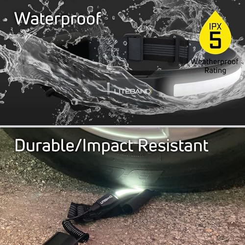 LITEBAND ACTIV Rechargeable LED Headlamp 1000 Lumens, 210° Wide Beam, Black - color: Night, size: 1000 Lumen