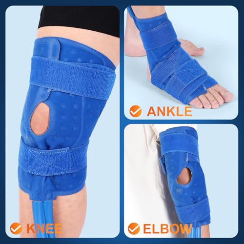 Ice Machine for Knee After Surgery | Wireless Remote & Power-Saving Mode & Adjustable Timer & LED Screen, Joint Ankle Elbow Replacement Cold Therapy Compression Pad, Cryotherapy Pain Relief