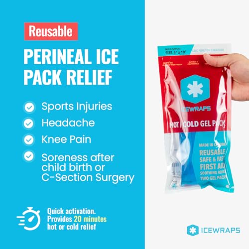 ICEWRAPS 4"x10" Flexible Large Gel Reusable Ice Packs, 2 Pack - Blue - size: 4"x10", style: Blue - 2Pack