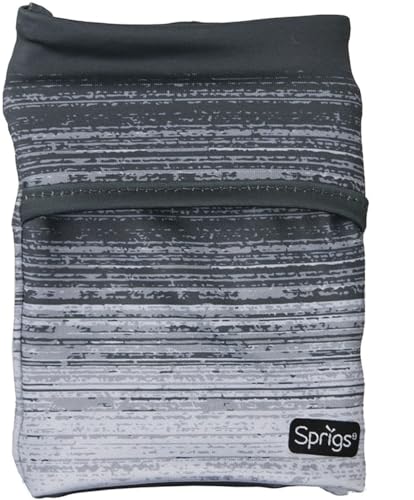 Sprigs Wrist Wallet Running Wristband Pocket for Keys Cards Cash ID Phone - color: Gray Blitz