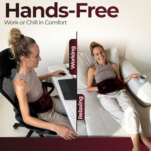 Sacred Weapon Microwavable Heating Pad for Period Cramps, Wearable Belt