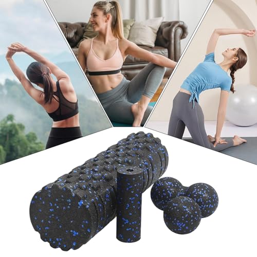 Exercise Roller Foam 2-Piece High-Density Textured Massager