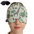 Migraine Relief Cap, Reusable Cold Compress Headband,1pcs - color: Rainforest‑eyemask