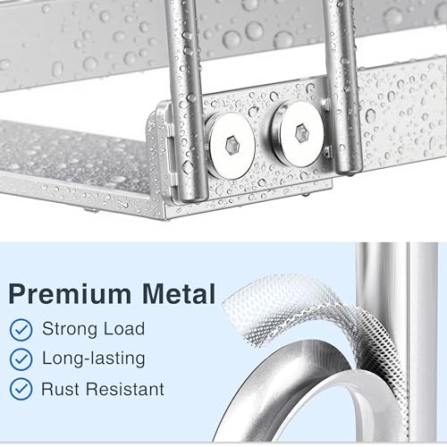 Bag Drying Rack Organizer, Metal Stand for Reusable Ziplock & Silicone Storage Bags, Rustproof Kitchen Dryer，Silver - color: Silver