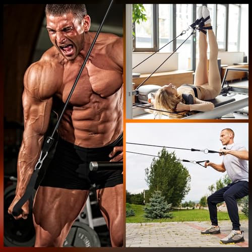 WHATAFIT Resistance Bands with Handles, 150 lb Exercise Bands Set - color: Gray