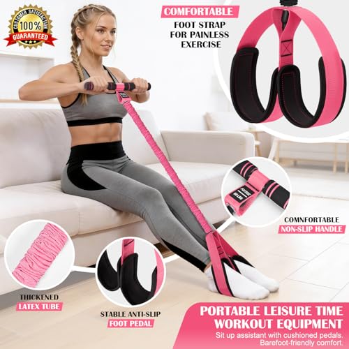 KUTIZE Booty Bands & Pedal Exercise Bands Resistance Bands Set for Women - color: 1-Pink Bands Set