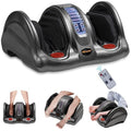 H&B Luxuries Shiatsu Foot Massager Machine with Remote Controller, Kneading and Rolling Home Massagers for Feet, Ankle, Calf, Leg, Ideal for Men, Women, Father, Mom Parents and The Elderly, Gray - color: Gray
