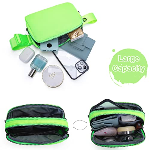 AROME Mini Belt Bag for Women Men Fashion Waist Packs Fanny Pack - color: Neno Green