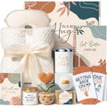 Get Well Gifts Basket for Women After Surgery Recovery Cancer Care Package - color: Ivory White