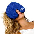 Hot Cold Face Mask with Washable Cover – Reusable Natural Relief for Migraine, Sinus, Headache, and Stress - color: Blue
