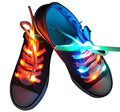 Lystaii LED Light Waterproof Shoelaces Battery Powered Flash RGB Colorful