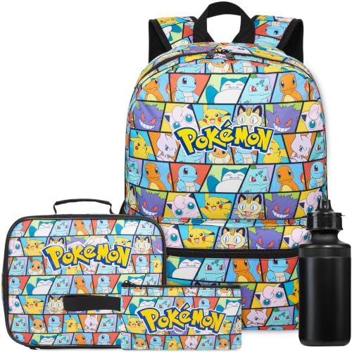 Get Trend Pokemon Boys Backpack 4 Piece Set - color: Multi Pokemon