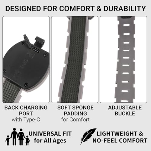 6 Pack LED Armband Lights USB-C Rechargeable, Reflective Safety Glow Wristbands for Night Running Walking, Light Up Bands for Runners Joggers Dogs, Adjustable, 3 Colors