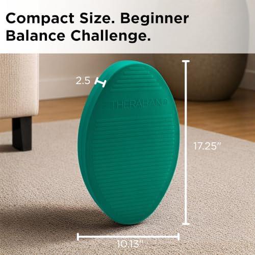 THERABAND Stability Trainer Pad - color: Green - Firm- Beginner, size: Set of 2