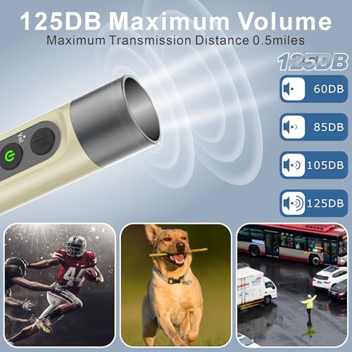 Electronic Whistle Highest IPX5 Maximum Sound 125db Battery 1000mAh Blue for Coaches Teacher, Sports Whistle - color: Tan