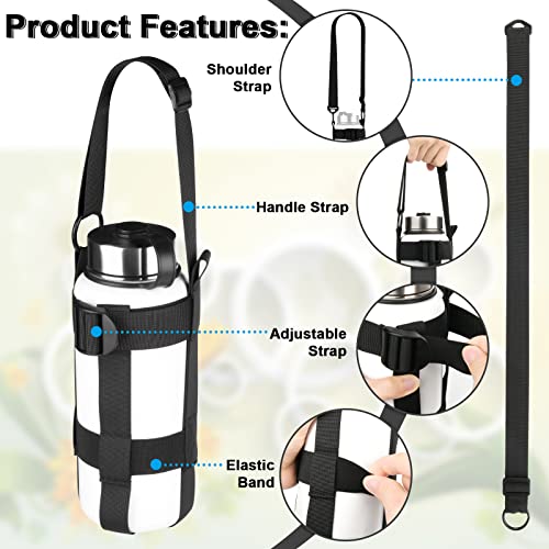 Cosmos Water Bottle Holder Strap - Crossbody Sling Strap with Handle & Shoulder Straps, Fits 20 oz to 64 oz Wide Mouth Bottle for Walking, Hiking, Camping, Travel