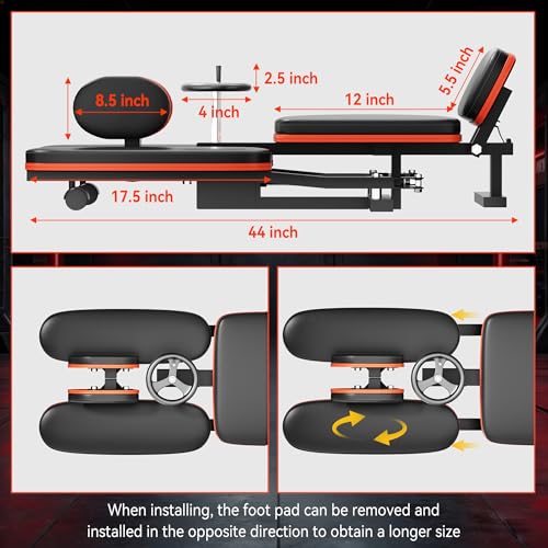 Rigel Leg Stretcher, 220LBS Leg Stretch Machine, Heavy Duty Steel Frame Equipment Splits Machine, Leg Stretching Training Machine for Home Gym Split Machine Training Fitness