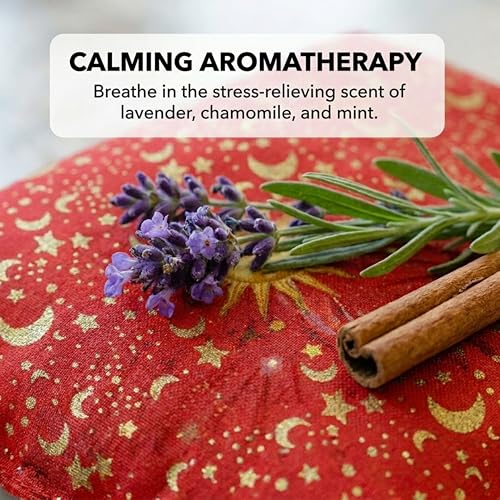 Basic Herb Pack Heating Pad, Red - size: 1 Pack, style: Celestial Red