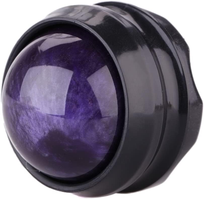 Manual Massage Roller Ball - Massager and Therapy Tool for Sore Muscles, Shoulders, Arms, Neck, Back, Feet, Body, Deep Tissue, Stiffness, Joint Pain, Stress Relief - color: Purple