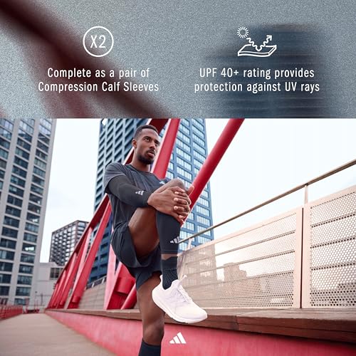 adidas Compression Calf Sleeve - color: Navy, size: Small-Medium