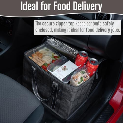 VENO 2 Pack Insulated Grocery Bags, Hard Bottom, Windowpane - color: Windowpane, size: 15.7"W x 12.6"H x 8.7"D - 2 Pack